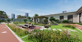 办公室园林效果图