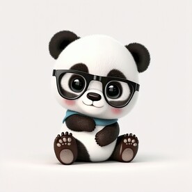 3D立体卡通大熊猫