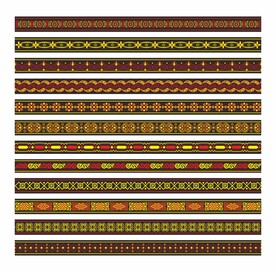 彝族元素 彝族花边