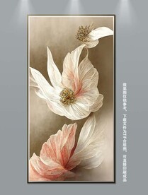 欧式手绘花卉油画装饰画