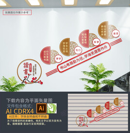 阅读读书楼梯文化墙