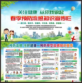 预防流感宣传栏