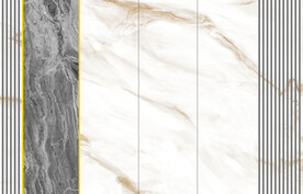 金丝根大理石背景墙 瓷砖拼花