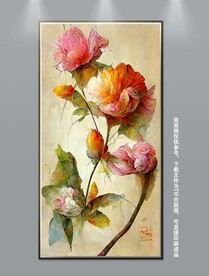 北欧美式花卉装饰画