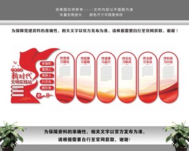 六传六习新时代文明实践站文化墙