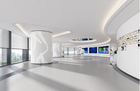 现代展厅效果图