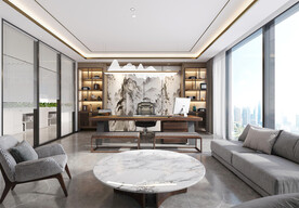 总经理办公室效果图