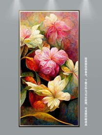 欧美华丽高端复古风花卉装饰画