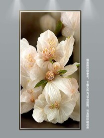 家和富贵立体抽象花卉玄关装饰画