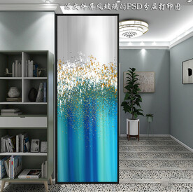 高清分层屏风玻璃打印图