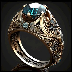 古老的宝石戒指