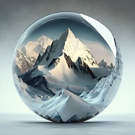 玻璃球内的风景