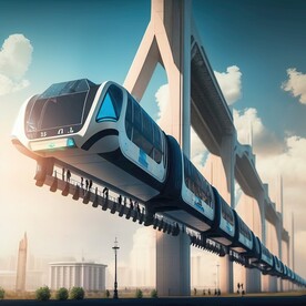 悬挂式火车设计