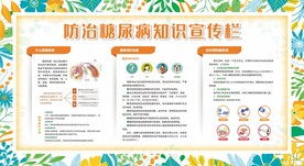 防治糖尿病宣传栏