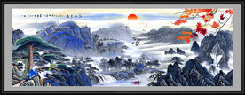 水墨山水画