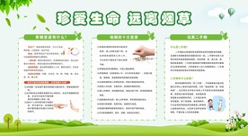 禁烟控烟无烟日展板