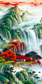 水墨山水画