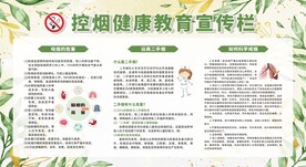 禁烟控烟无烟日展板