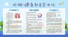 禁烟控烟无烟日展板