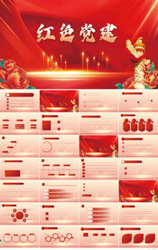 红色党支部党建党政动态ppt