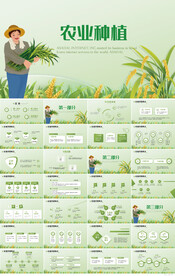 绿色农业种植业工作总结PPT