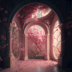 粉色拱门