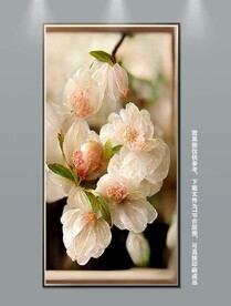 手绘古典欧式静物花玄关装饰画