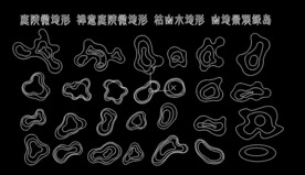 地形微景观CAD图库