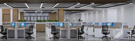 开放办公室效果图