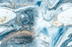 蓝色抽象奢石大气大理石纹石材