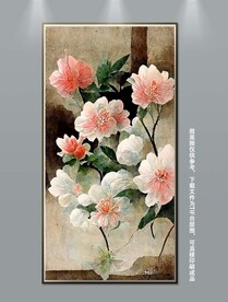 华丽高端复古风纯手绘花卉装饰画