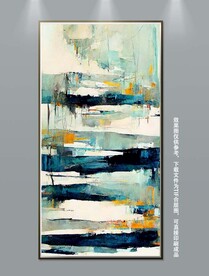 简约斑驳肌理笔触北欧抽象挂画