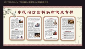 中医治疗妇科病宣传栏