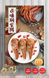 鸭头 鸭掌 卤味