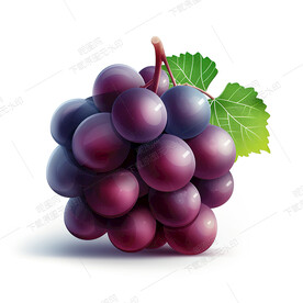 一串卡通葡萄