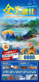 全景湖北旅游海报