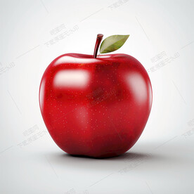 卡通红苹果