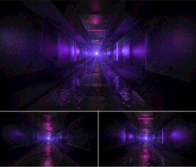 紫色霓虹灯光穿梭背景视频素材