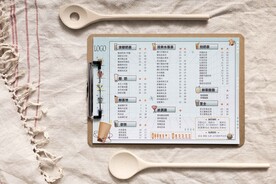 饮品奶茶菜单传单插画风格菜单