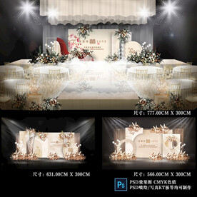 香槟色婚礼背景