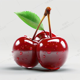 手绘樱桃