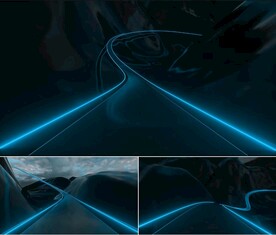 3D科幻高速公路穿梭vj视频