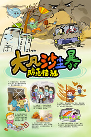 大风沙尘暴来袭防范宣传