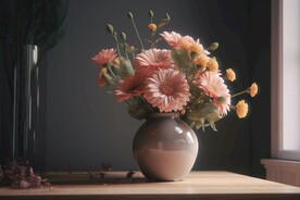 插满小花的花瓶