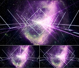 3D光线穿梭舞蹈投屏视频素材