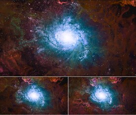 宇宙星云团时空穿梭视频素材