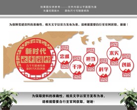 新时代水利精神宣传文化墙