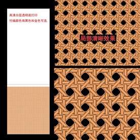 高清分层透明底平开门打印图