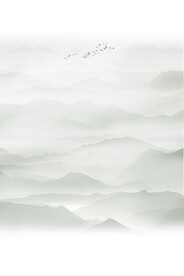 中式餐厅水墨画背景墙