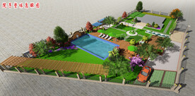 庭院院子景观设计案例效果图